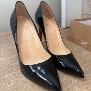 Christian Louboutin Pigalle 100 Patent Calf Pumps